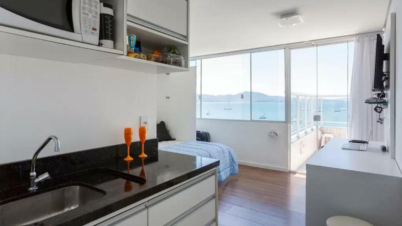 Mergulho No Mar De Jurere Com Vista Frontal Florianópolis Zewnętrze zdjęcie